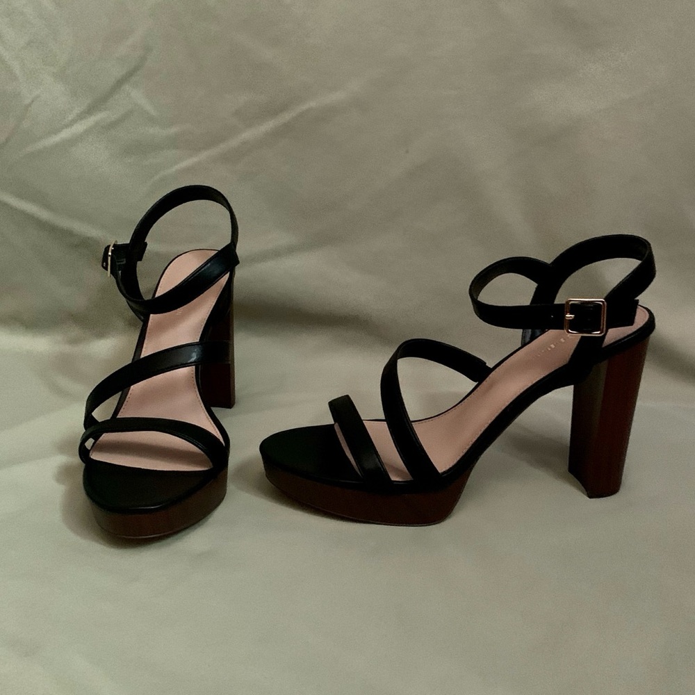BCBGeneration Black Heeled Sandal